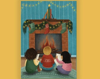 TRADITIONS Charity Holiday Card supporting ProLiteracy (10 Cards per pack) PLW2231