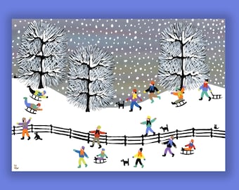 Carte de vœux JOYFUL WINTER au profit de la fondation Starlight pour l'enfance (10 cartes par boîte) SCF1729