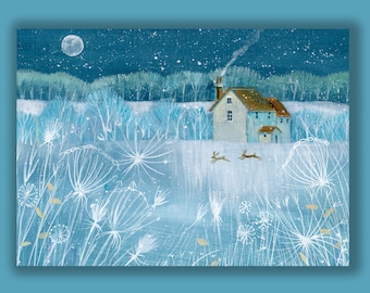 PEACEFUL COUNTRYSIDE Holiday Card Supporting Environmental Defense Fund (10 cards per box) (ED2562)