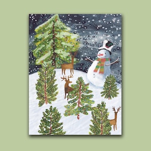 SNOW BUDDY Holiday Card Supporting Environmental Defense Fund (10 Cards per Pack) ED2155