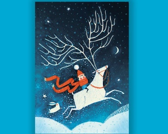 HOLIDAY MAGIC Christmas Card Supporting Starlight Children's Foundation (10 Cards per Box) SCF2237