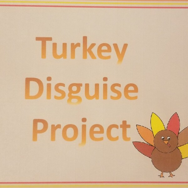 Turkey Disguise Project and Clues