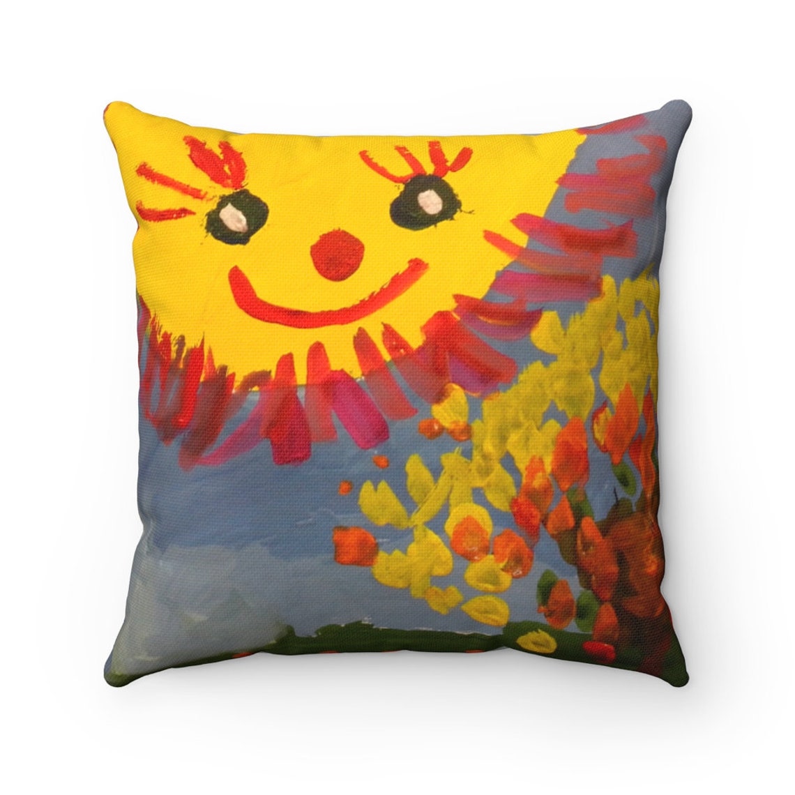 Children's personalised pillow gift Pillow kid's art Etsy