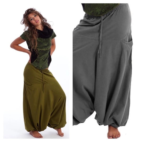 HAREM pants, ASSORTED COLOURS - unisex Alibaba pants, yoga trousers, jersey pants, aladdin pants, harem trousers, Cotryo