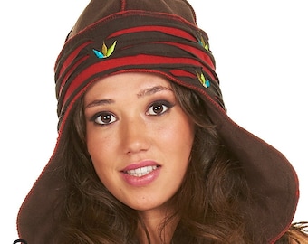 PIXIE HOOD, ELF Hood, Pixie hat, Fairy hood, peruvian style hat, fairy hat, elf hoodie, Jehape