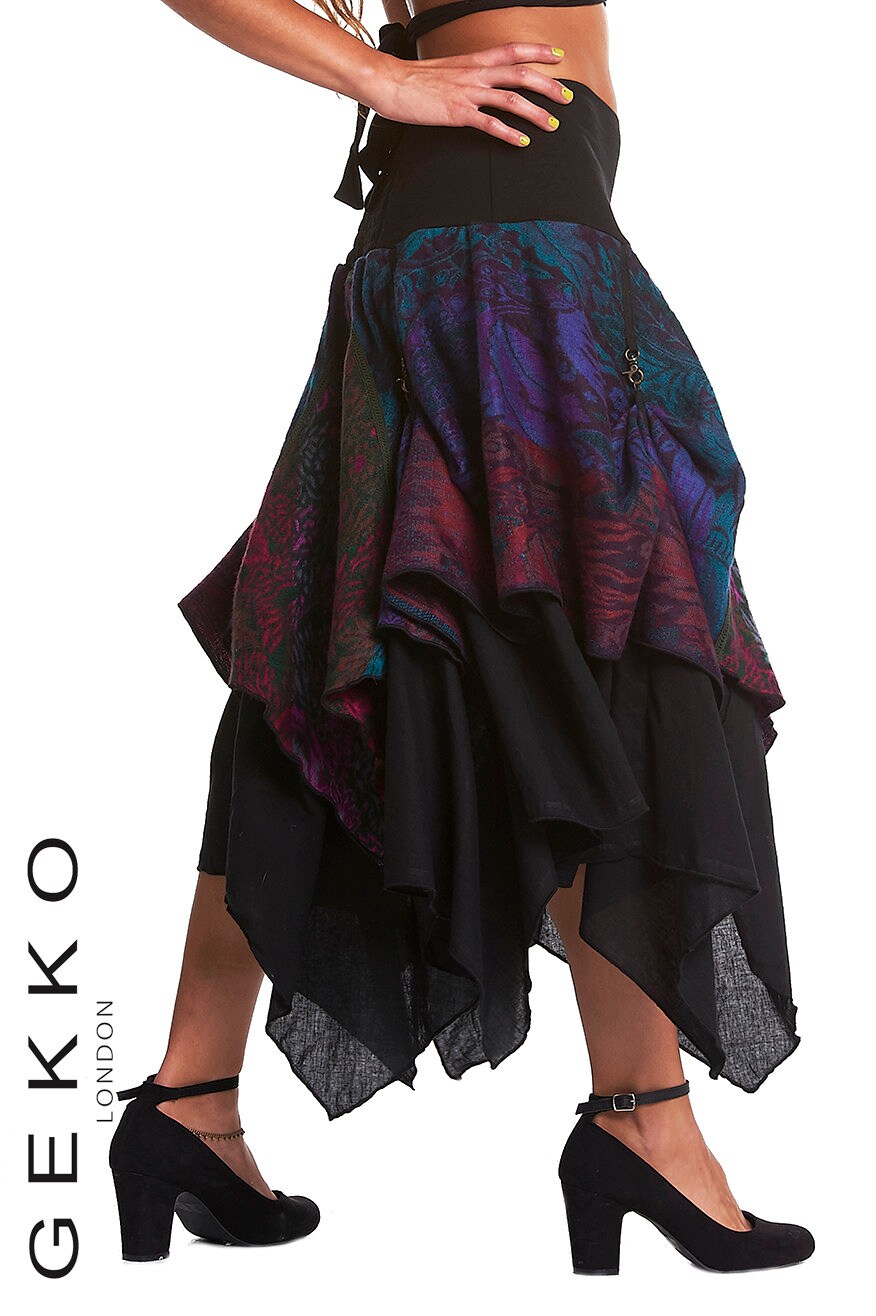 Cinched adjustable skirt