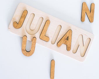 Name Puzzle 1st Birthday Gift Name Puzzle Personalized Name Wood Puzzle Handmade Toy Boy Newborn Girl Baby Gift Custom Name Baby