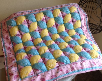 Fairy puff quilt blanket