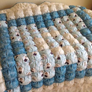 Handmade Puff quilt