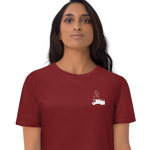 Rawaqan, Easy Life, Arabic text, expression, Happy Life Unisex organic cotton t-shirt