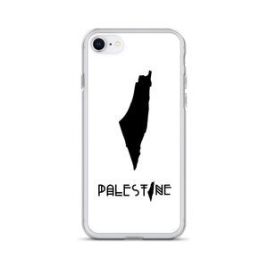 Palestine Map with Palestine Name, multicolor iPhone Case