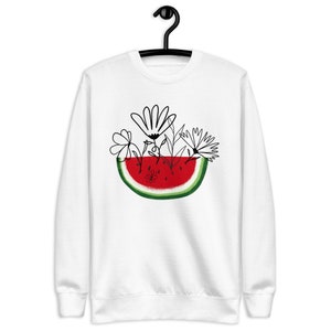 Wir sind die Samen, wir sind Palästinenser, Wassermelonen Palästina Flaggenfarben, Free Palestine Unisex Premium Sweatshirt