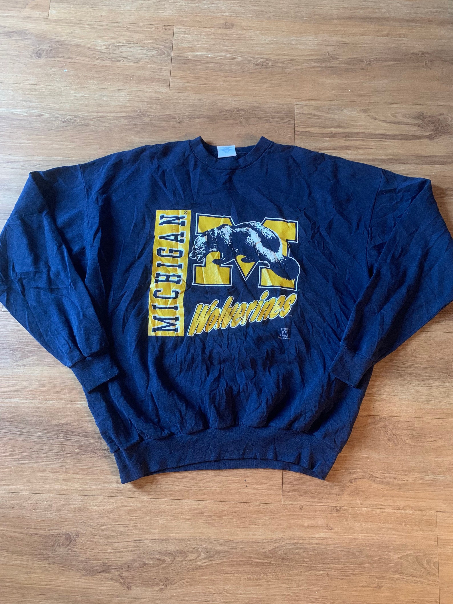 Vintage Michigan wolverines sweatshirt size mens XL Ncaa 90s Etsy