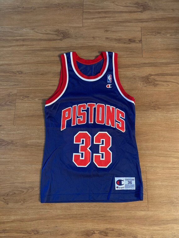 Vintage Detroit pistons champion jersey grant hill size mens Etsy
