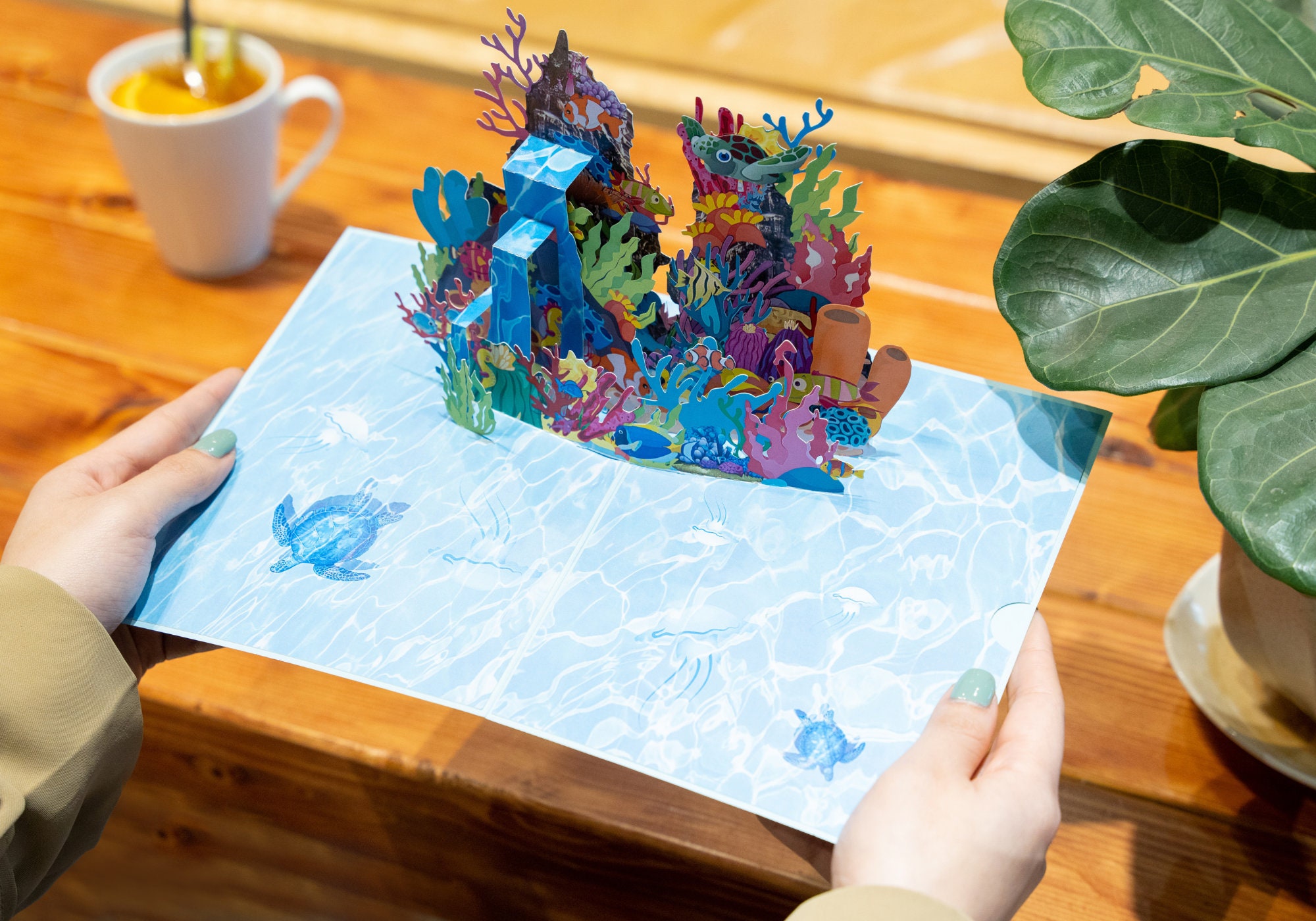 Aquarium Birthday Pop up Card, Aquarium Card, Aquarium Pop up Card