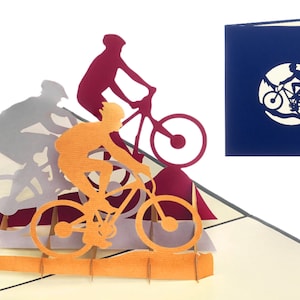 Mountain Bike Pop Up Card, Mountain Bike Card, Bike Thank You Card, Mountain Bike Birthday Card, Card for Mountain Biker, Bicycle Card
