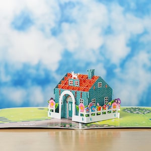 Carte pop-up pour maison neuve, Carte de pendaison de crémaillère, Cadeau pour propriétaire d'une nouvelle maison, Carte de voeux pour une nouvelle maison, Carte pour une nouvelle maison, Carte pour agent immobilier