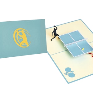 Karta Ping Pong Pop Up, Karta na Dzień Ojca, Karta urodzinowa do tenisa stołowego, Karta rocznicowa, Karta z gratulacjami, Prezent do ping ponga, Karta do ping ponga