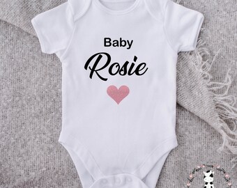 Personalized Pregnancy Announcement Baby Vest, Custom Bodysuit