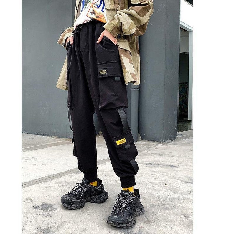 Harajuku Cargo Pants Techwear Joggers Alt Darkwear Streetwear | Etsy