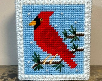 Winter Cardinal Tissue Box Cover