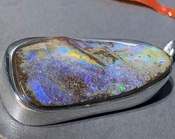 Pendentif Opale Boulder D'Australie 6,70 Carats - Pierre Naturelle - Neuf Sans écrin