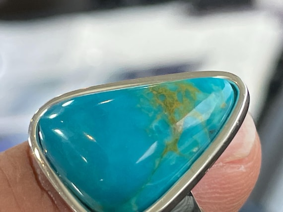 Real Turquoise Ring Silver ( 925 ) Sterling