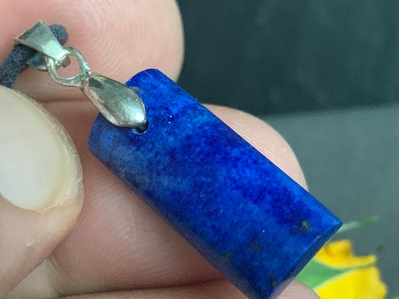 Beautiful natural Lapislazuli Pendant handmade in silver 925 sterling