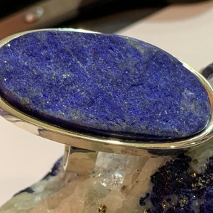 Beautiful  Lapislazuli Ring handmade in silver 925 sterling