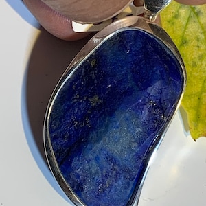 Beautiful natural Lapislazuli Pendant handmade in silver 925 sterling