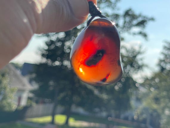 Phenomenal, rare blue amber