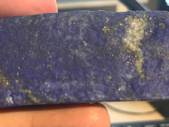 Lapis lazuli decorative stone – deep dark blue with golden pyrite, beautiful matrix, exquisite natural stone, unique piece, also available with photo under UV light