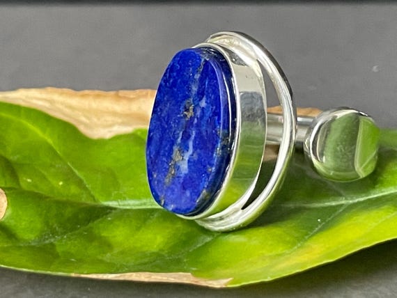 Beautiful  Lapislazuli Ring handmade in silver 925 sterling