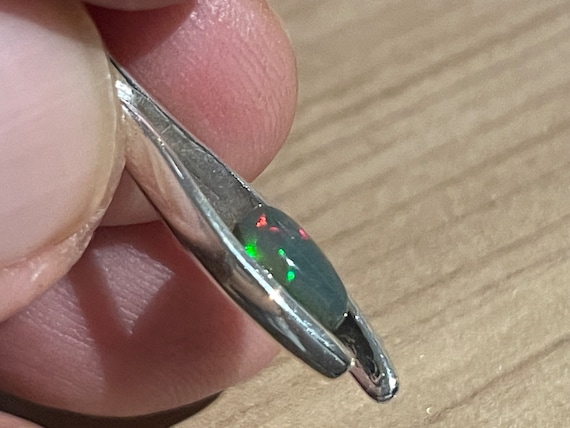 Boulder Opal (Australia) Pendant in Sterling Silver (925)
