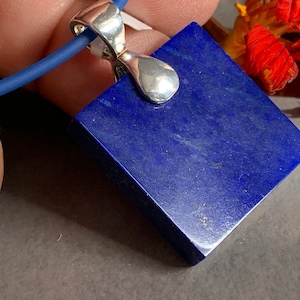 Beautiful natural Lapislazuli Pendant handmade in silver 925 sterling