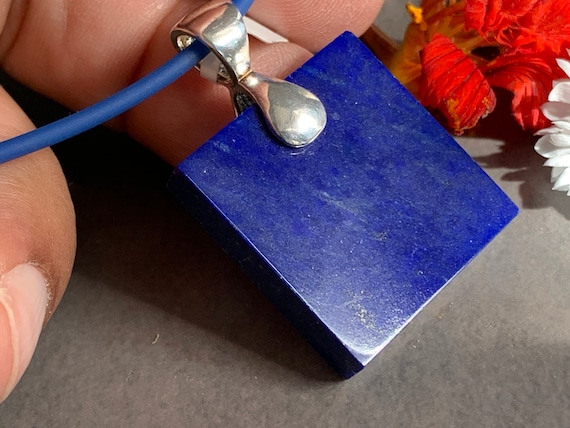 Beautiful natural Lapislazuli Pendant handmade in silver 925 sterling