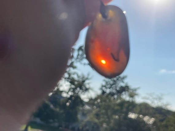 Phenomenal, rare blue amber