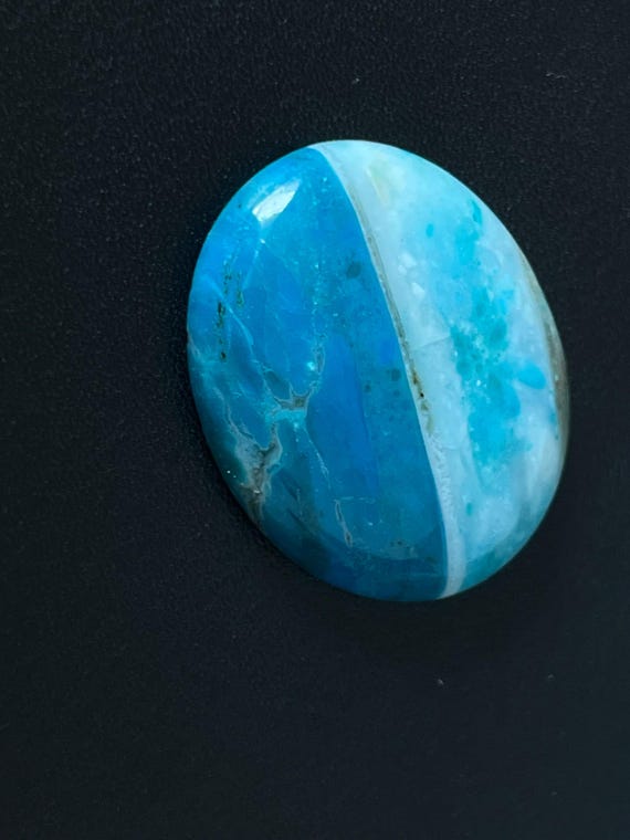 Genuine precious opal with matrix (Africa) pendant in sterling silver (925) in a special design