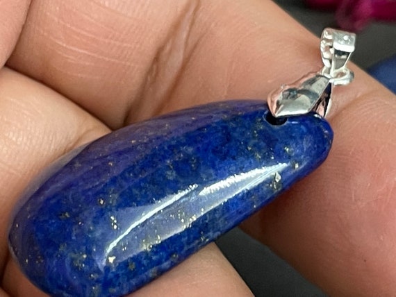 Beautiful natural Lapislazuli Pendant handmade in silver 925 sterling