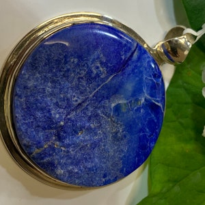 Beautiful natural Lapislazuli Pendant handmade in silver 925 sterling