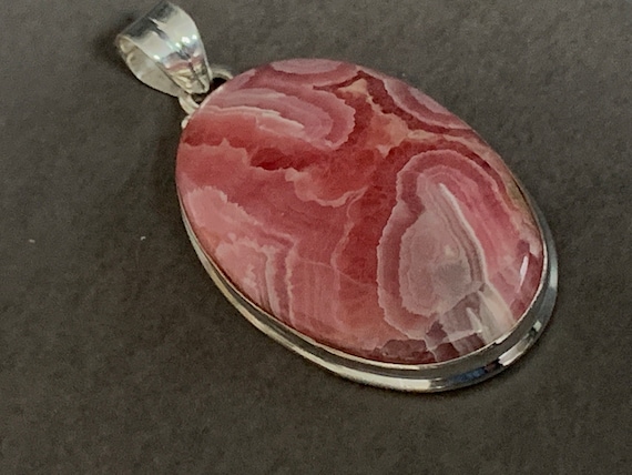 Very nice rodochrosite ring in silver 925 sterling from Argentina.