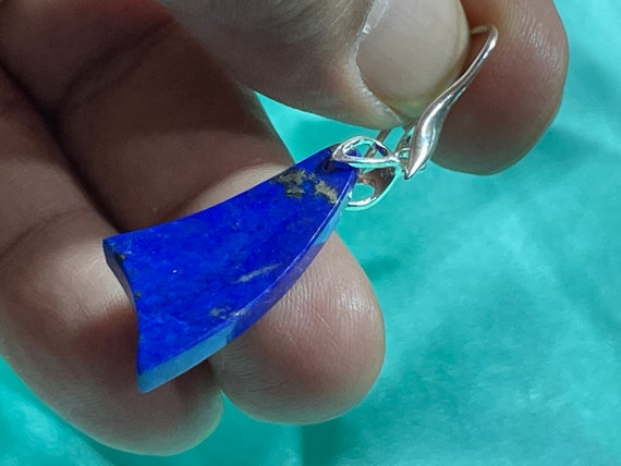 Beautiful  Lapislazuli Earrings handmade in silver 925 sterling