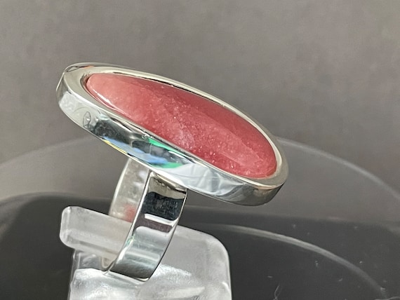 Very nice rodochrosite ring in silver 925 sterling from Argentina.