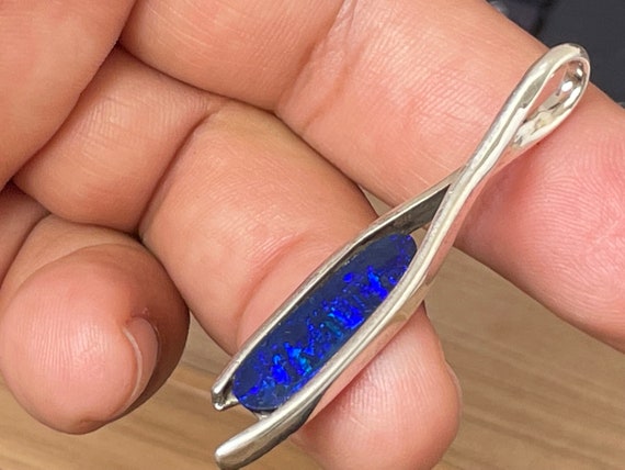 Dublet (Australia) Pendant in Sterling Silver (925)