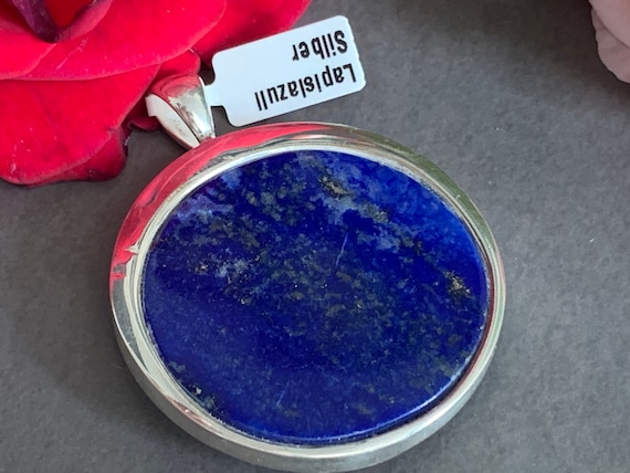 Beautiful natural Lapislazuli Pendant handmade in silver 925 sterling