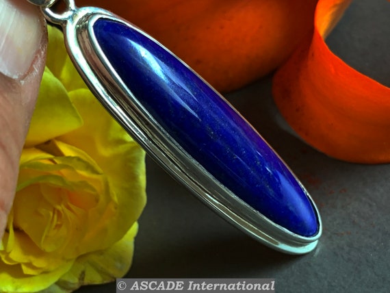 Beautiful natural Lapislazuli Pendant handmade in silver 925 sterling