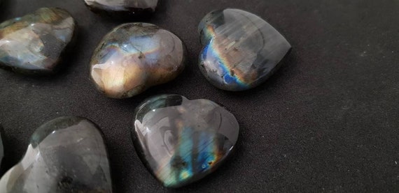 Labradorite Heart