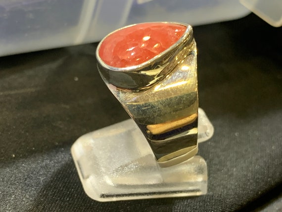 Rhodochrosite from Argentina, ring