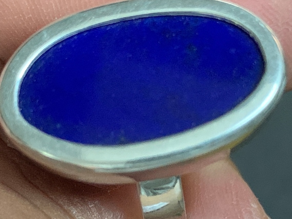 Beautiful  Lapislazuli Ring handmade in silver 925 sterling