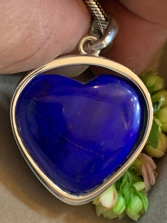 Beautiful natural Lapislazuli Pendant handmade in silver 925 sterling